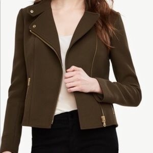 Green moto jacket
